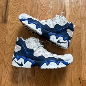 Size 9.5 - Nike Air Slant Mid White Game Royal Blue 678010-144 2013 Retro